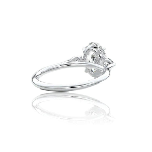 Oval Cut 3 Stone Diamond Engagement Ring