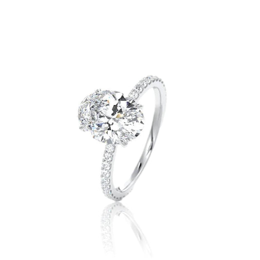 Oval Cut Classic Diamond Engagement Ring