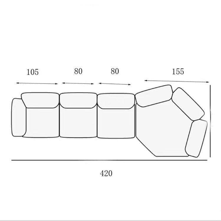 Alinda Special - Shaped Designer High - End Fabric Corner Living Room Villa Sofa - ALINDA DECOR