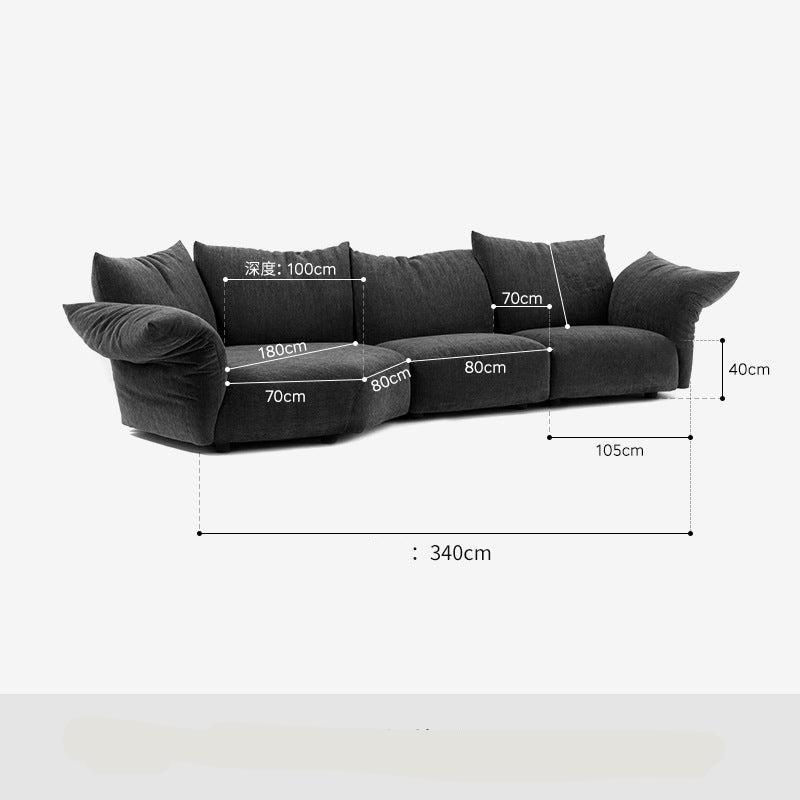 Alinda Special - Shaped Designer High - End Fabric Corner Living Room Villa Sofa - ALINDA DECOR