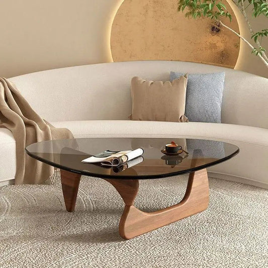 Alinda Triangle Glass Coffee Table 1789 - ALINDA DECOR