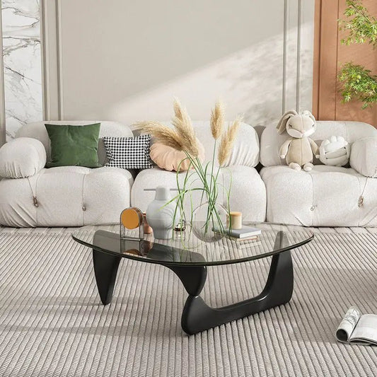 Alinda Triangle Glass Coffee Table 1789 - ALINDA DECOR