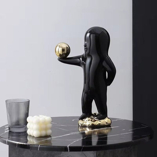 Noir Minimalistic Home Sculpture - ALINDA DECOR